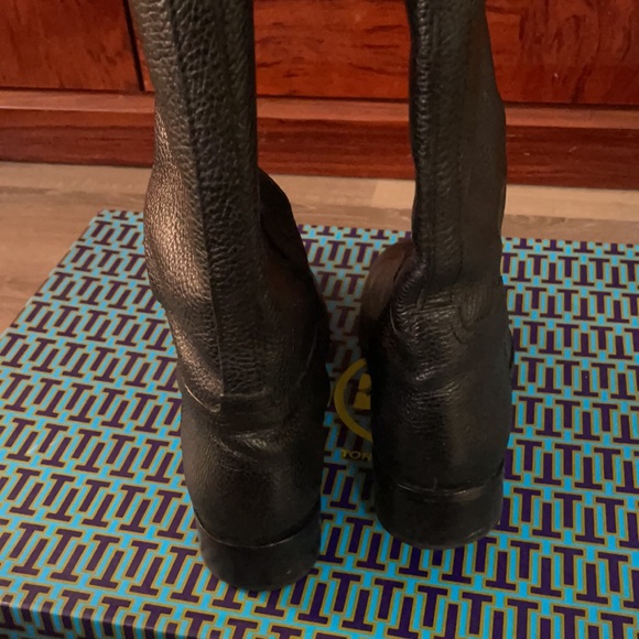 Tory Burch Junction Riding Boot Tumbled Leather size 9.5 - Picture 3 of 11